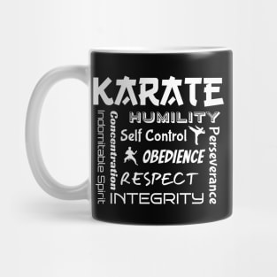 Karate Tenets of Marial Arts Mug